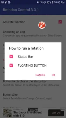 Screen rotation control (High Soft) android App screenshot 12