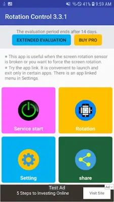 Screen rotation control (High Soft) android App screenshot 15